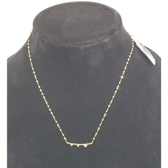 NEW Lana Jewelry 14K Yellow Gold 3 PEAR Shape DIAMOND NECKLACE PENDANT BLAKE 18" - Picture 1 of 12